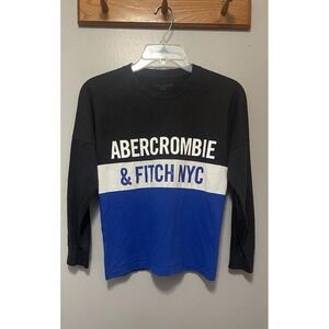 Abercrombie Kids Boys Long-Sleeve Shirt Size 9/10 Blue.